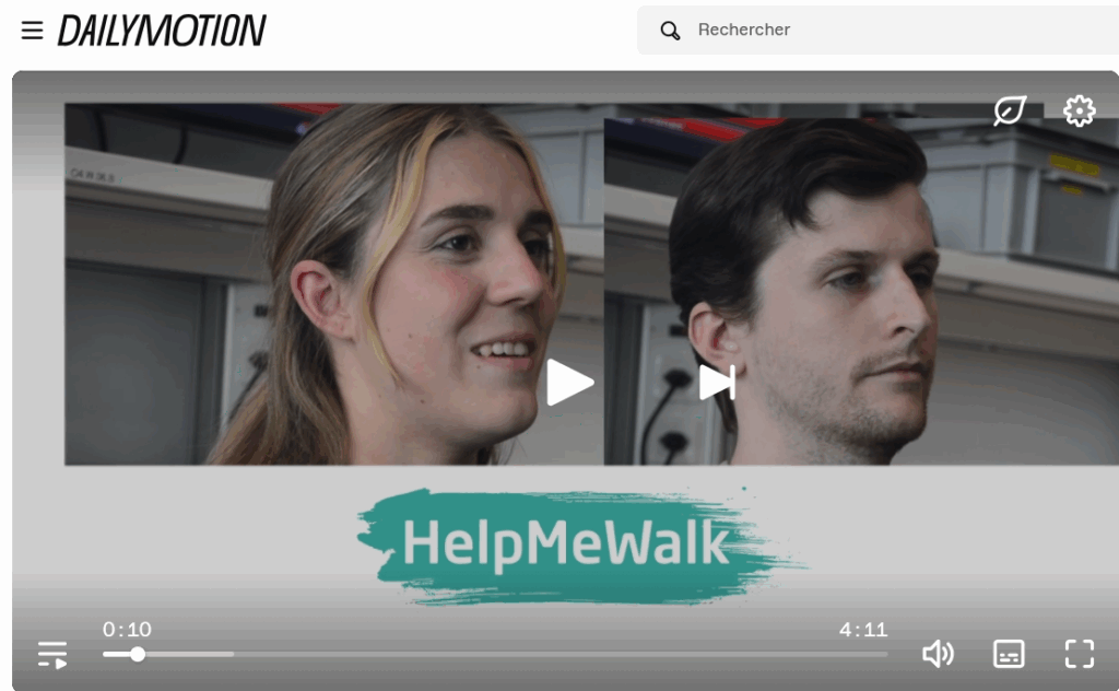 Feline Weger et Simon Lemoigne, de la FHNW, nous parlent du projet HelpMeWalk.